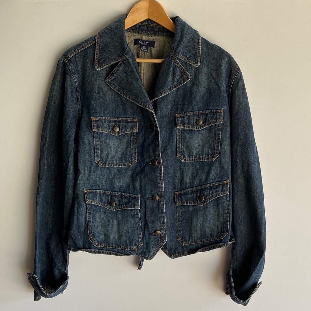 Chaps Dark Blue Denim Jacket